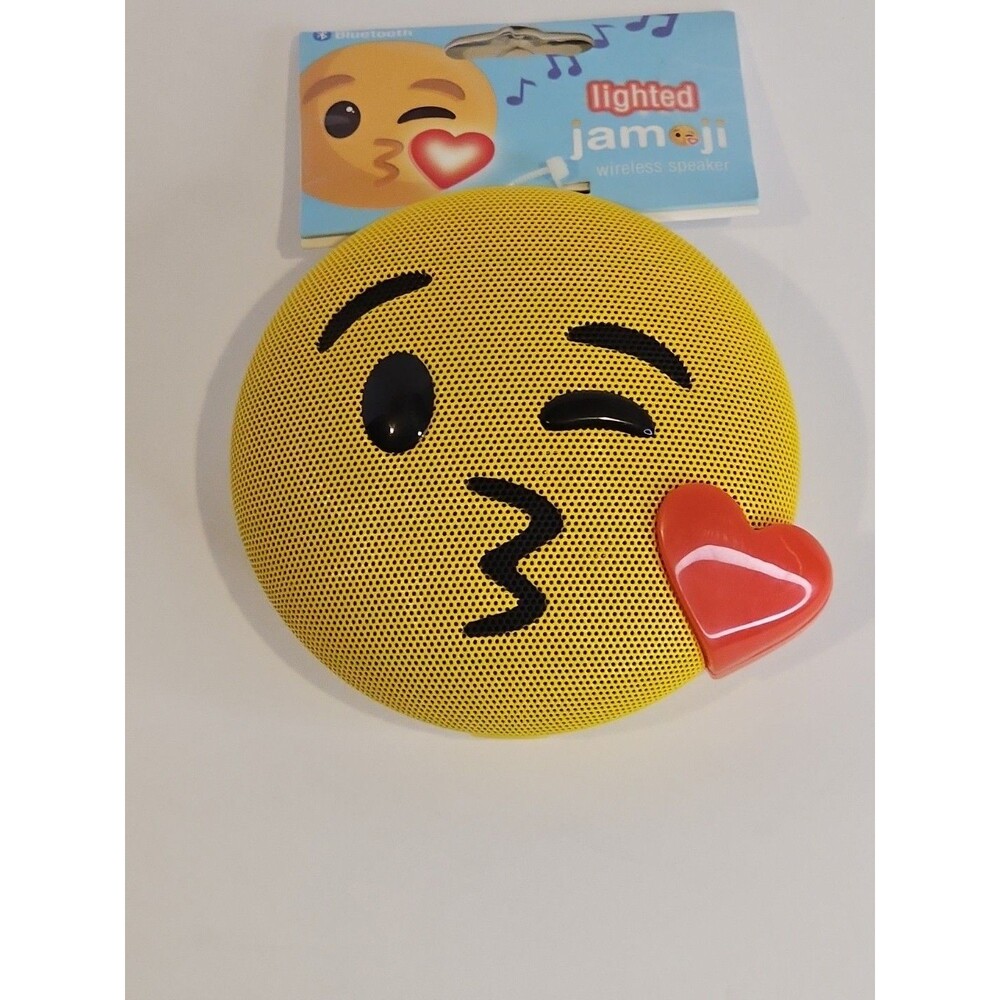 HMDX Jamoji "Kiss" Bluetooth Wireless Speaker w/ LED Lights 6Hr Battery HX-PEM07